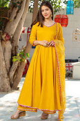 Buy Sunsine Yellow Lurta Dupatta Set Online