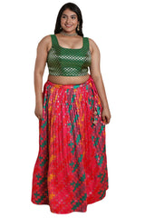 Buy Green Brocade Readymade Saree Blouse Online - KARMAPLACE