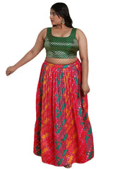 Buy Green Brocade Readymade Saree Blouse Online - KARMAPLACE