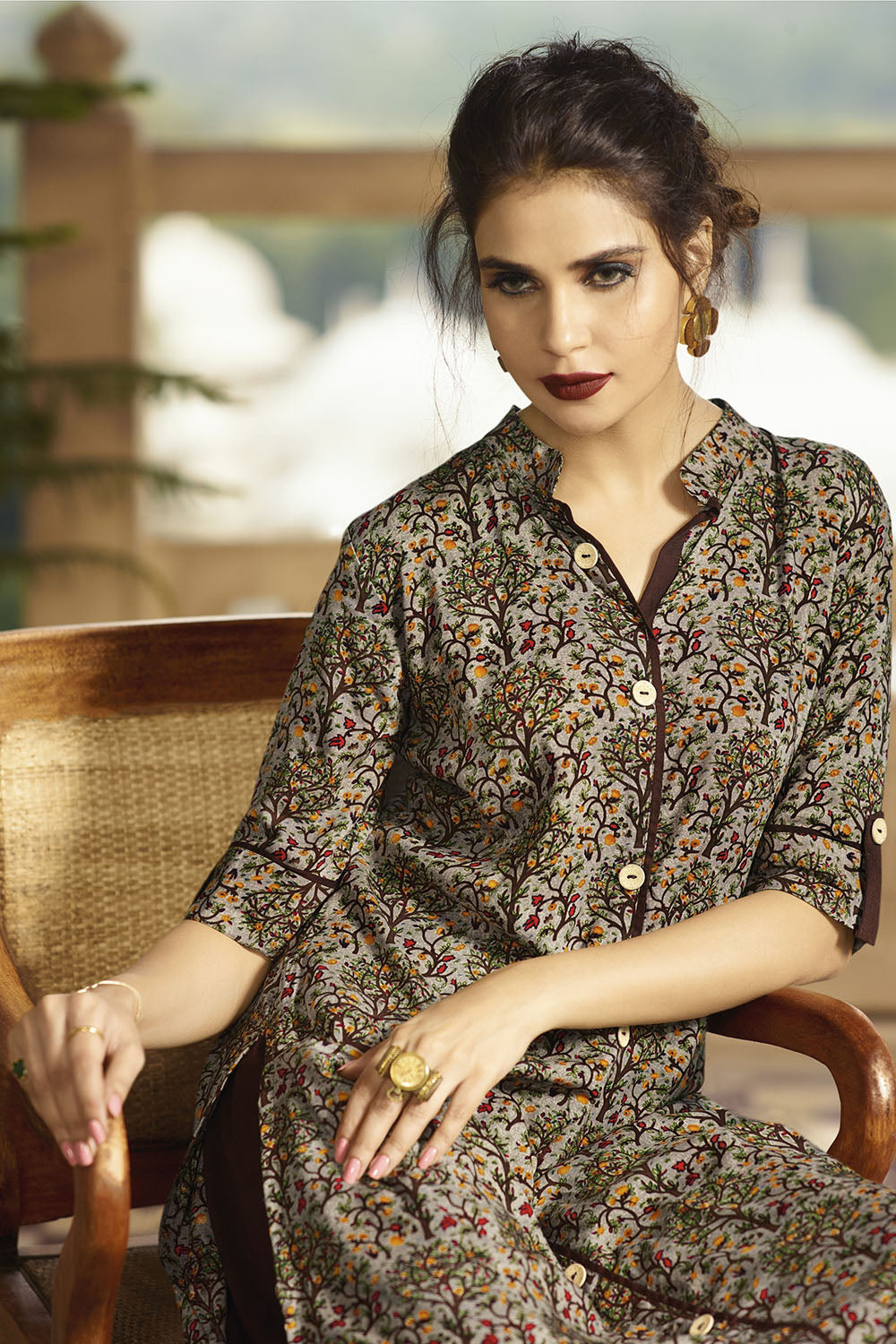 Shop Rayon Printed Kurta Onlne