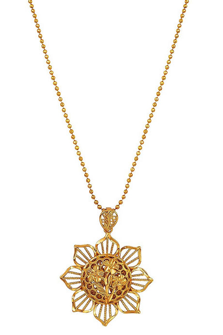 Buy Women's Copper Chain with Pendant in Gold Online