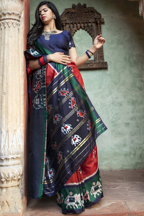 Unstitched Art Silk Saree