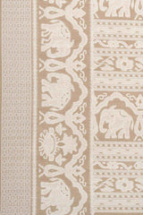 Khaki Bhagalpuri Silk Printed Saree
