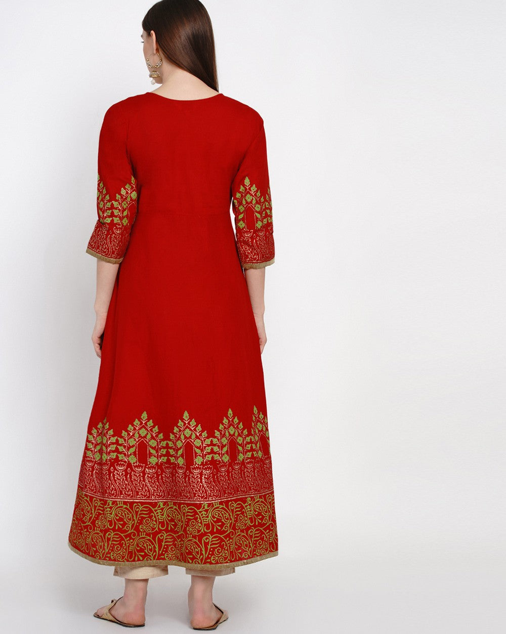 Cotton Long Anarkali Kurtis