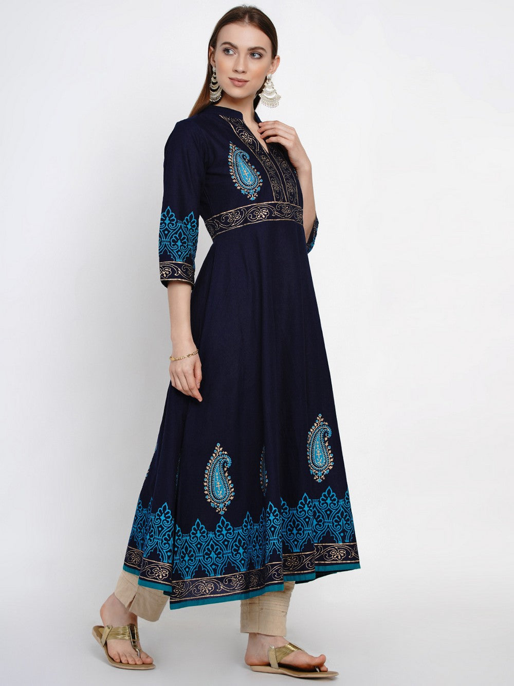 Cotton Anarkali Kurti At Karmaplace