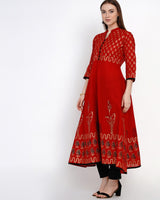 Printed Anarkali Kurti