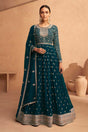 Buy Rama Embroidered Georgette Anarkali Suit Set Online