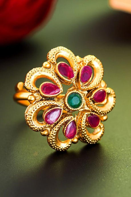Buy Women's Copper Ring in Pink Online