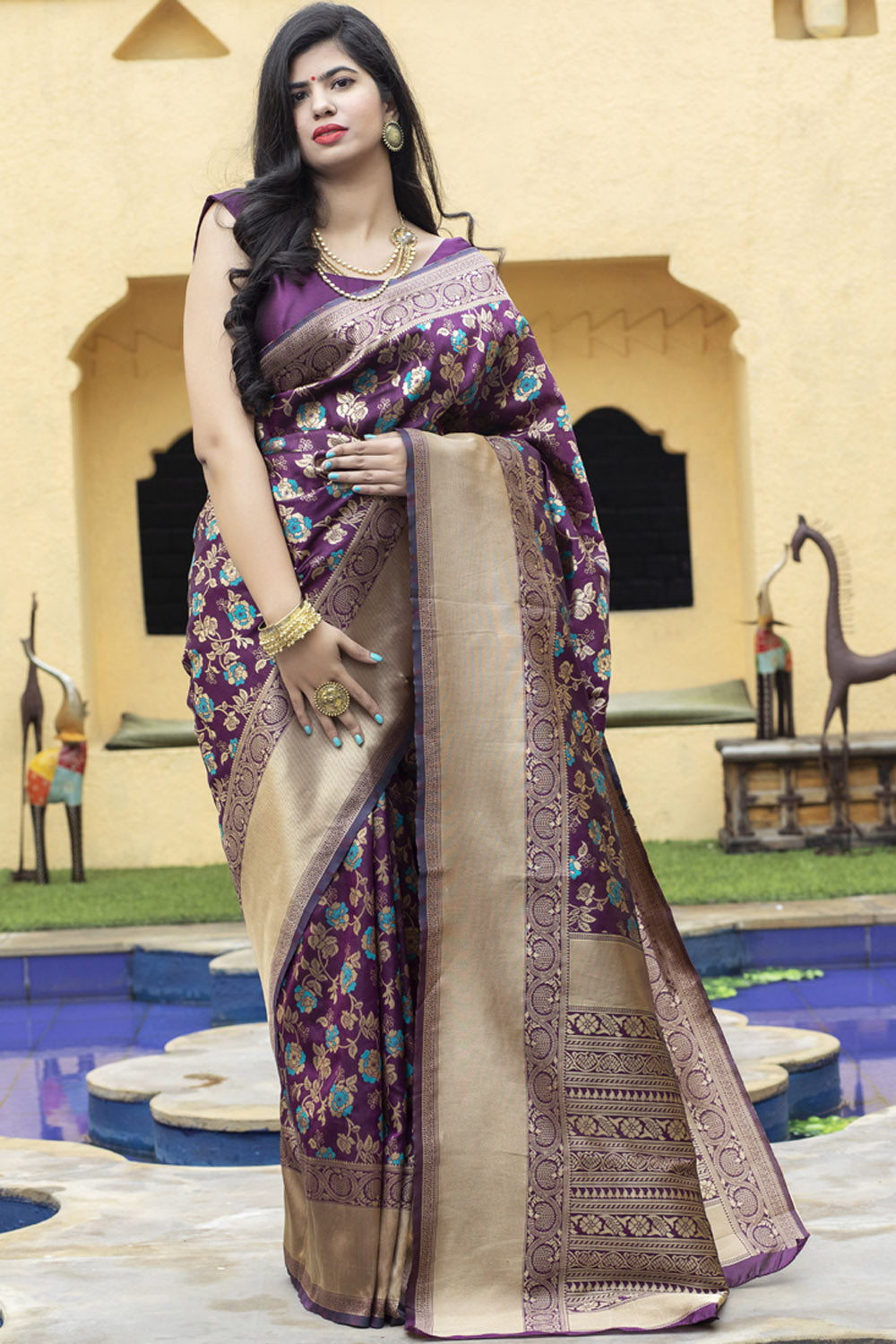 Woven Work Saree