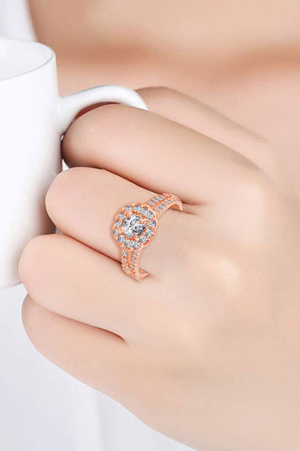 Buy Women's Alloy Adjustable Ring in Multicolor Online - Side