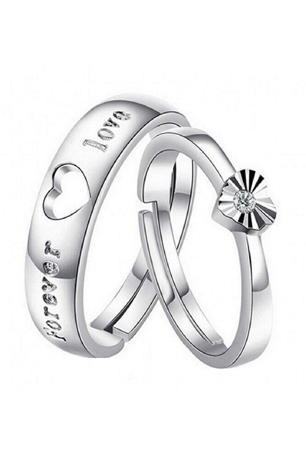 Buy Women's Alloy Adjustable Ring in Multicolor Online - Front