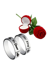 Buy Platinum Plated Alloy Ring in Silver for Men and Women Online
