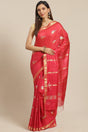 Buy Silk Woven Saree in Pink