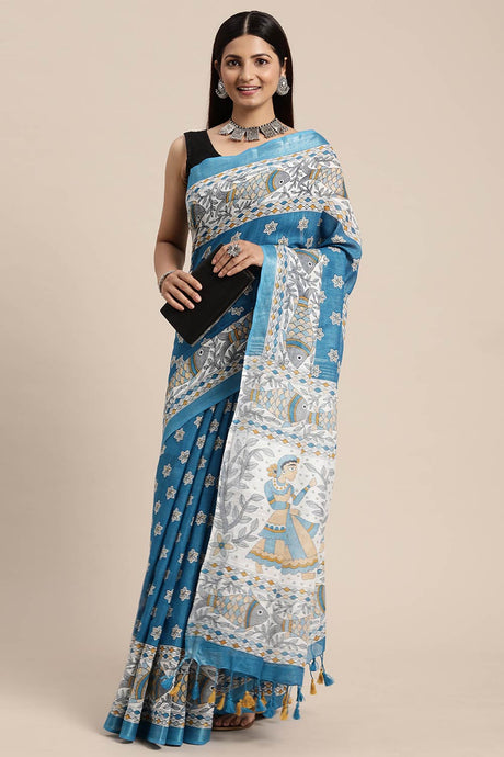 Blue Liva Indian Saree