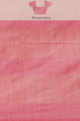 Buy Art Silk Woven Saree in Pink Online - Zoom Out