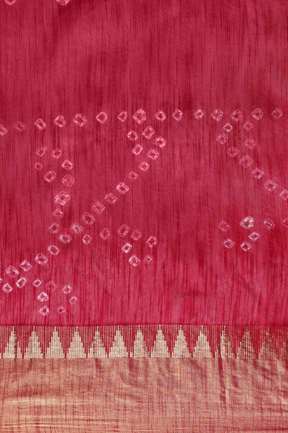 Buy Blended Silk Zari Woven Saree in Magenta Online - Front