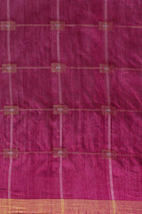 Buy Blended Silk Zari Woven Saree in Purple Online - Front