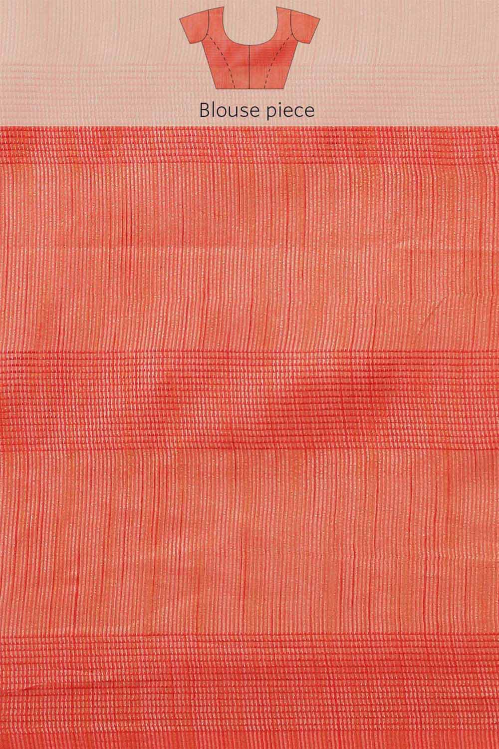 Buy Art Silk Woven Saree in Red Online - Zoom Out