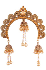 Gold Plated Ethnic Jhumki Hair Accessory Juda Pin