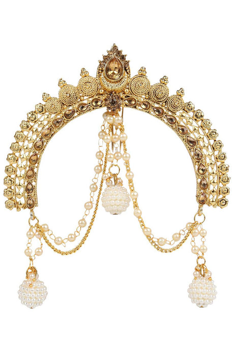 White Gold Plated Maharastrian Jewelry Aambada Juda