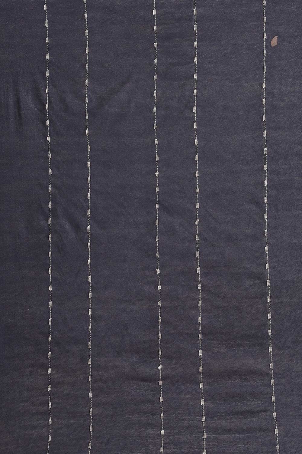 Buy Blended Silk Zari Woven Saree in Navy Blue Online - Front