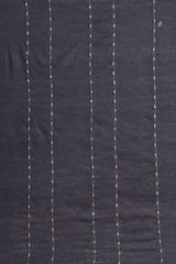 Buy Blended Silk Zari Woven Saree in Navy Blue Online - Front