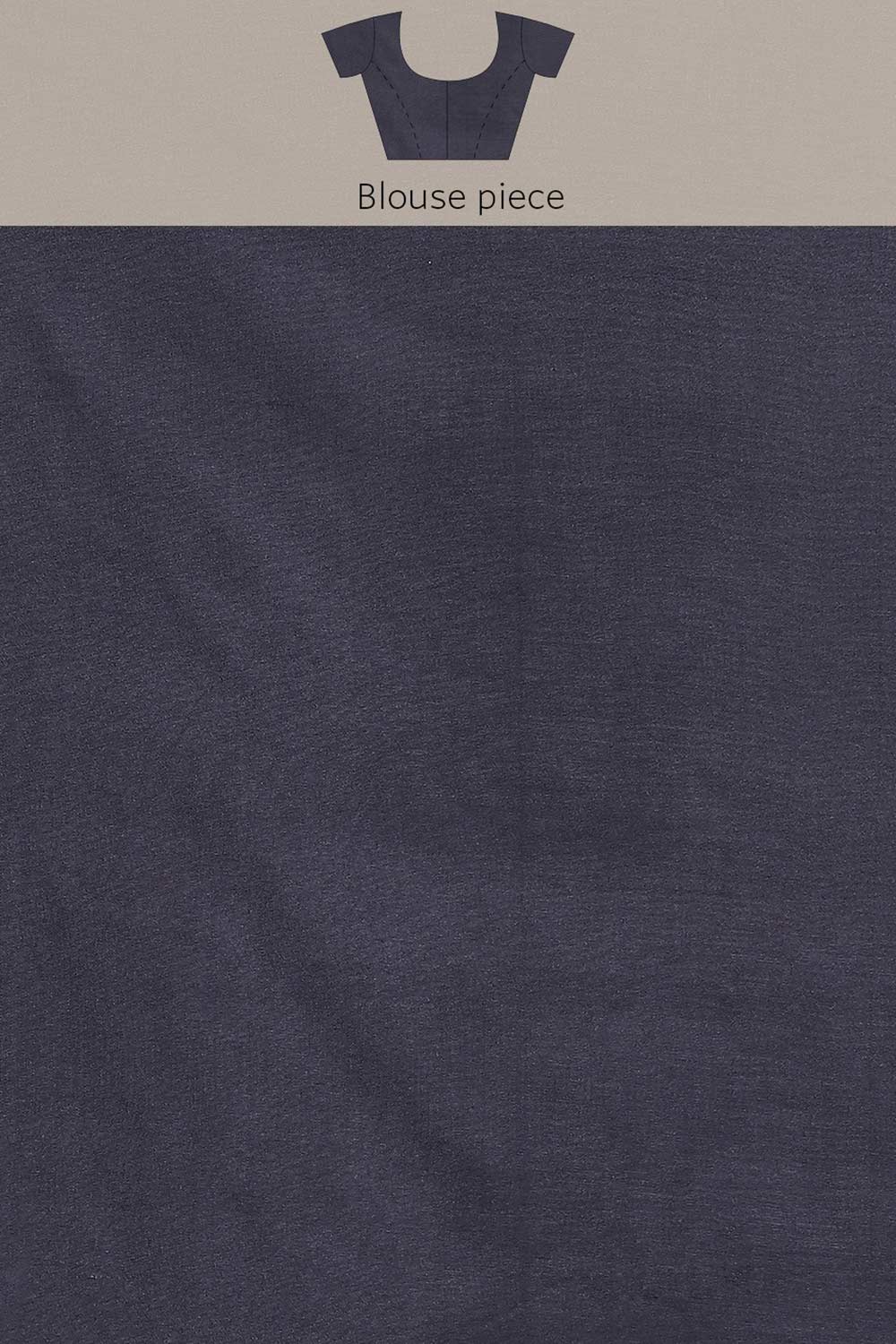 Buy Blended Silk Woven Saree in Navy Blue Online - Zoom Out