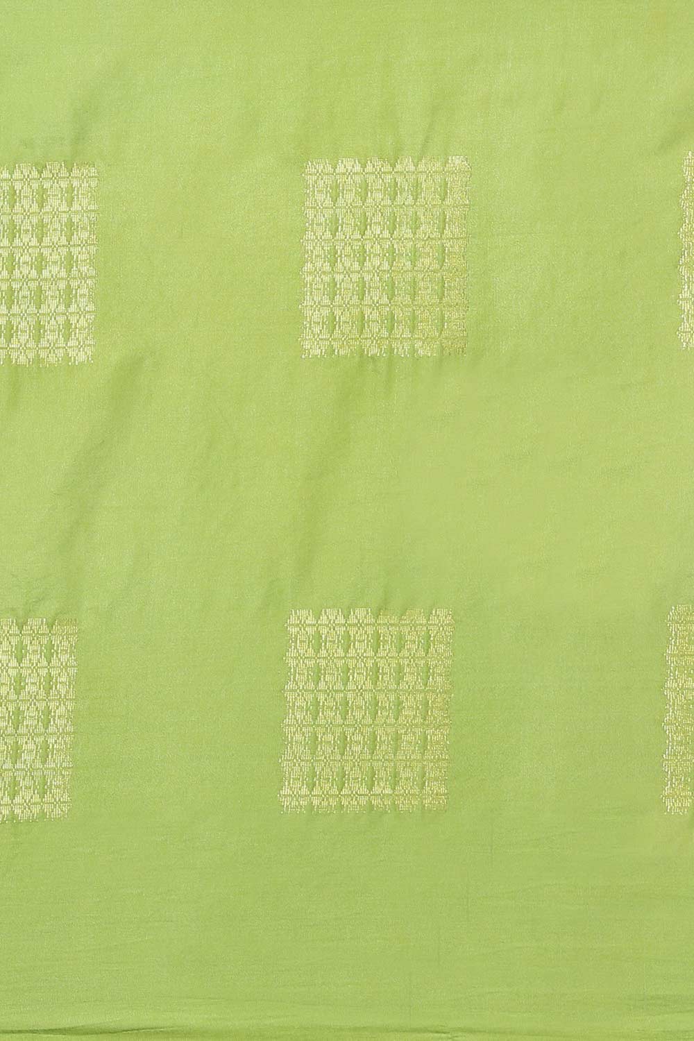 Buy Blended Silk Zari Woven Saree in Light Green Online - Front