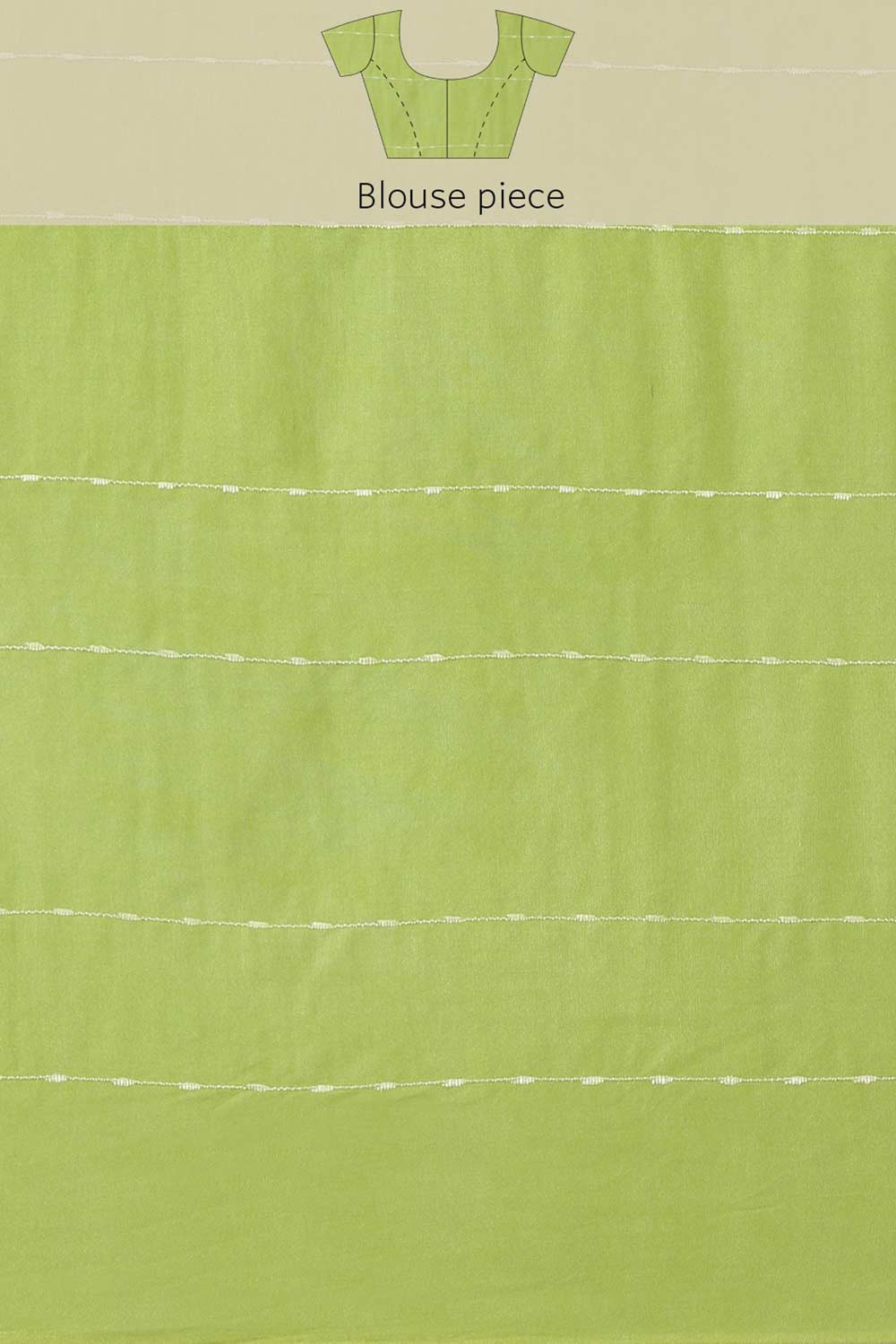 Buy Blended Silk Zari Woven Saree in Green Online - Zoom Out