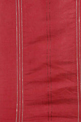 Buy Blended Silk Woven Saree in Maroon Online - Front