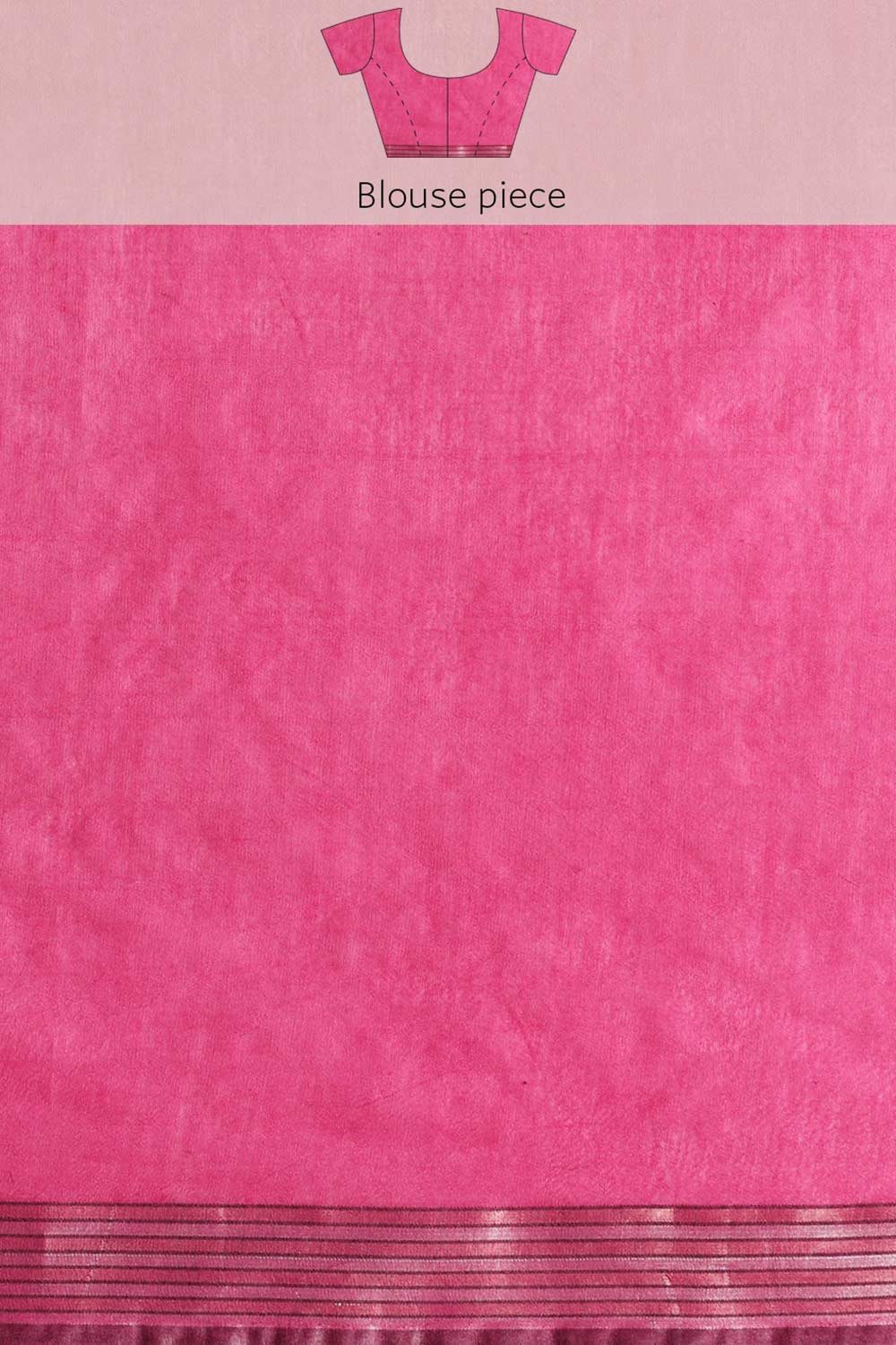 Buy Blended Silk Zari Woven Saree in Pink Online - Zoom Out