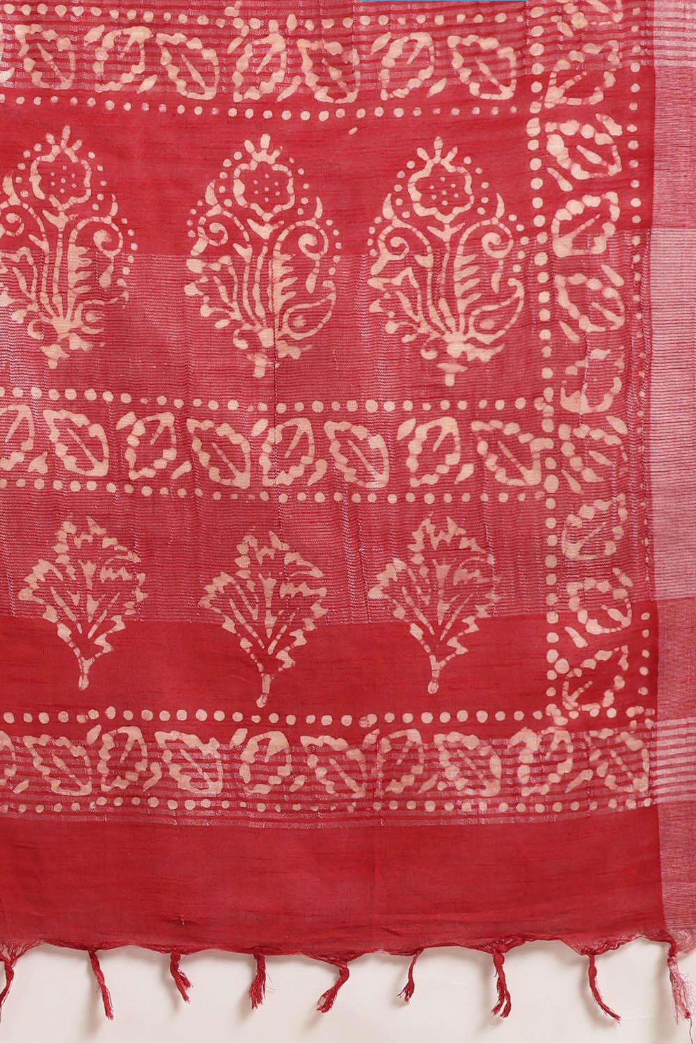 Indian Linen Batik Print Saree Collection