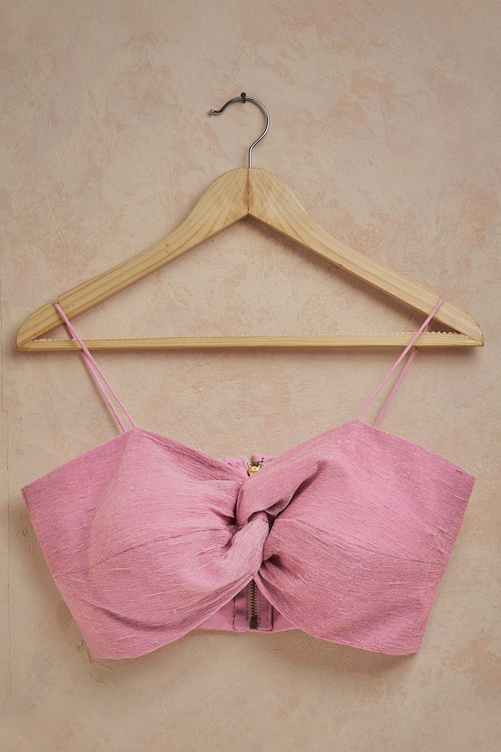 Onion Pink Crush Sleeveless Padded Blouse