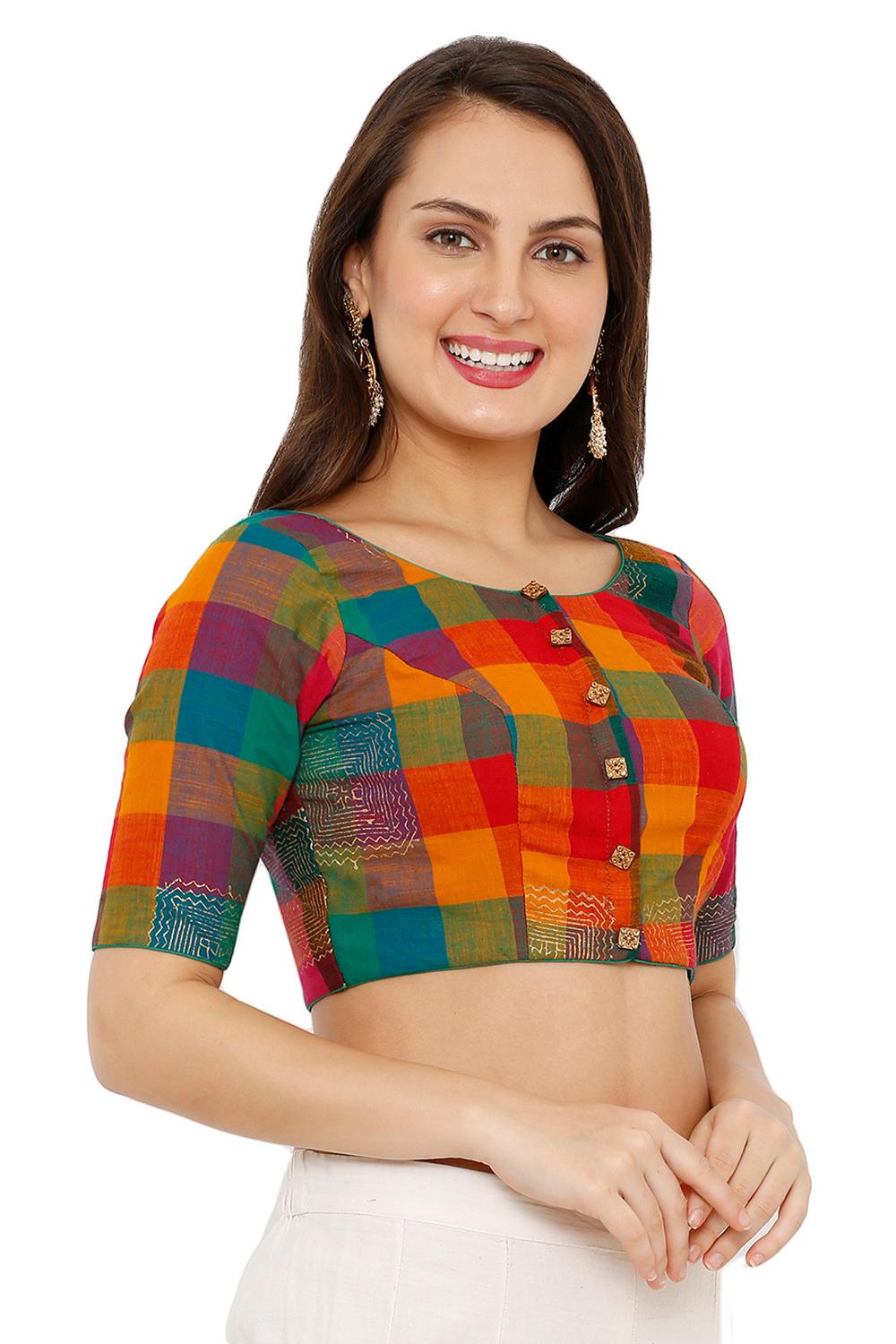 Saree Matching Blouse at Karmaplace