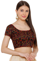 Buy Cotton Art Silk Blouse in Black