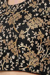 Shop Embroidered Blouse in Black