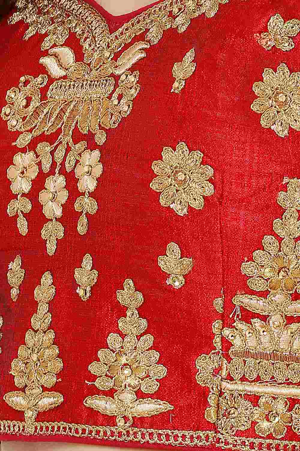 Shop Embroidered Blouse in Red