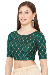 Buy Art Silk Embroidered Blouse Online