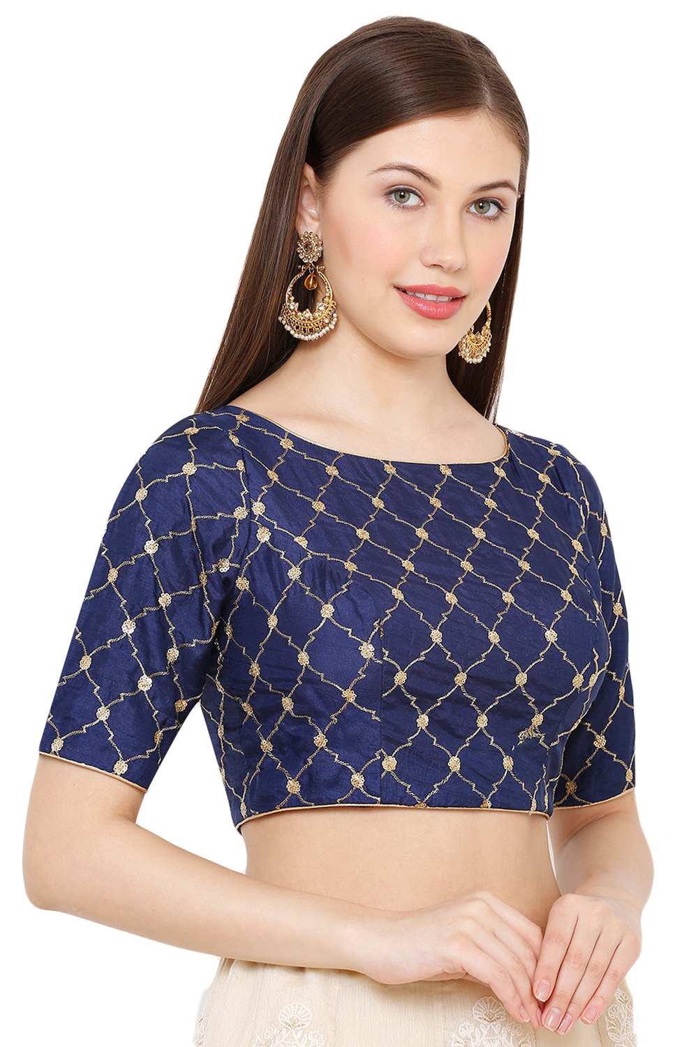 Buy Art Silk Embroidered Blouse Online