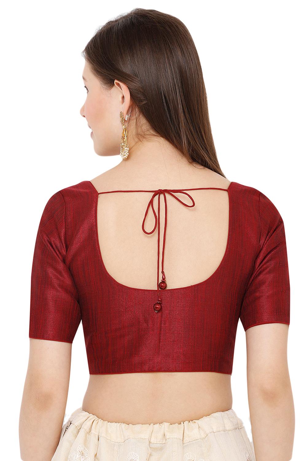 Shop Blouse in Maroon