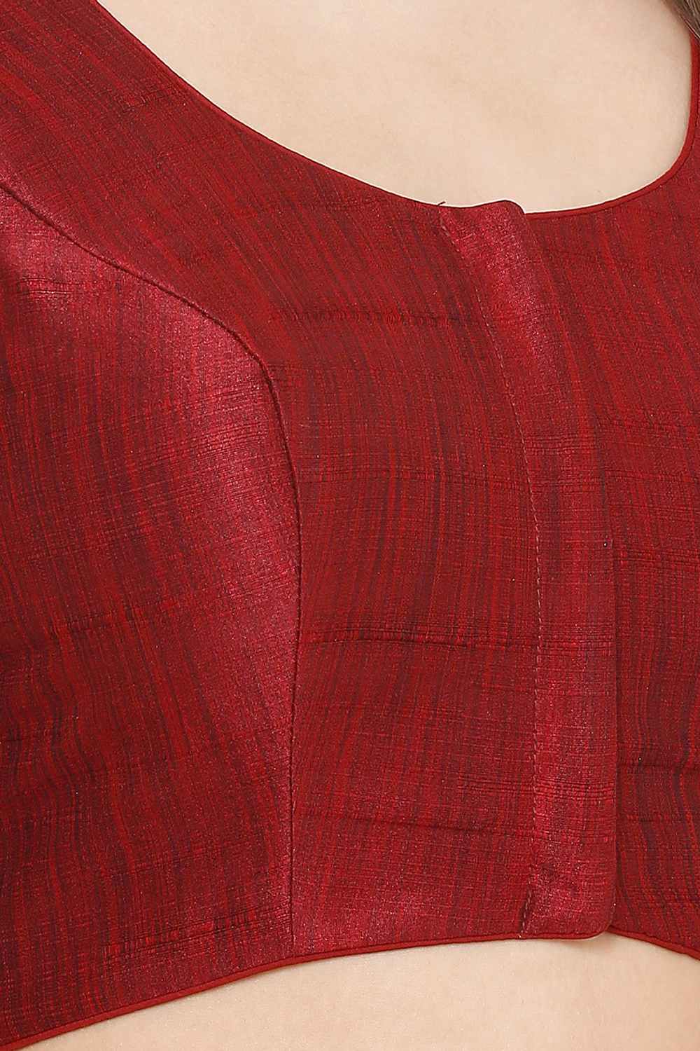 Buy  Solid Blouse in Maroon