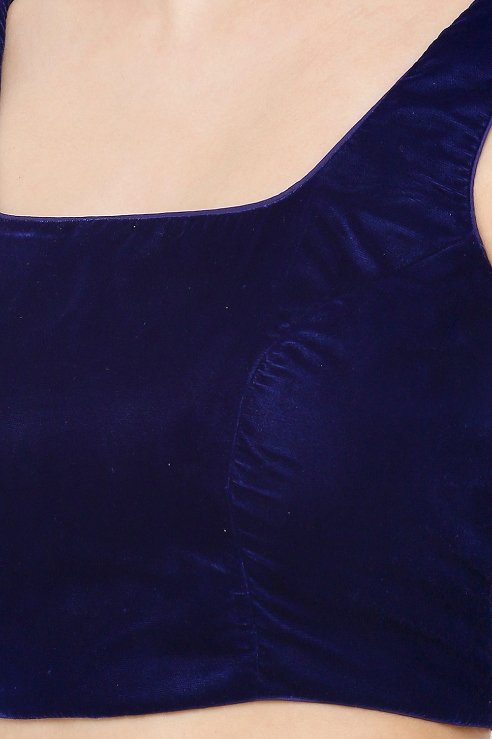 Buy Solid Blouse in Royal Blue