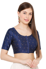 Buy Cotton Art Silk Woven Blouse Online