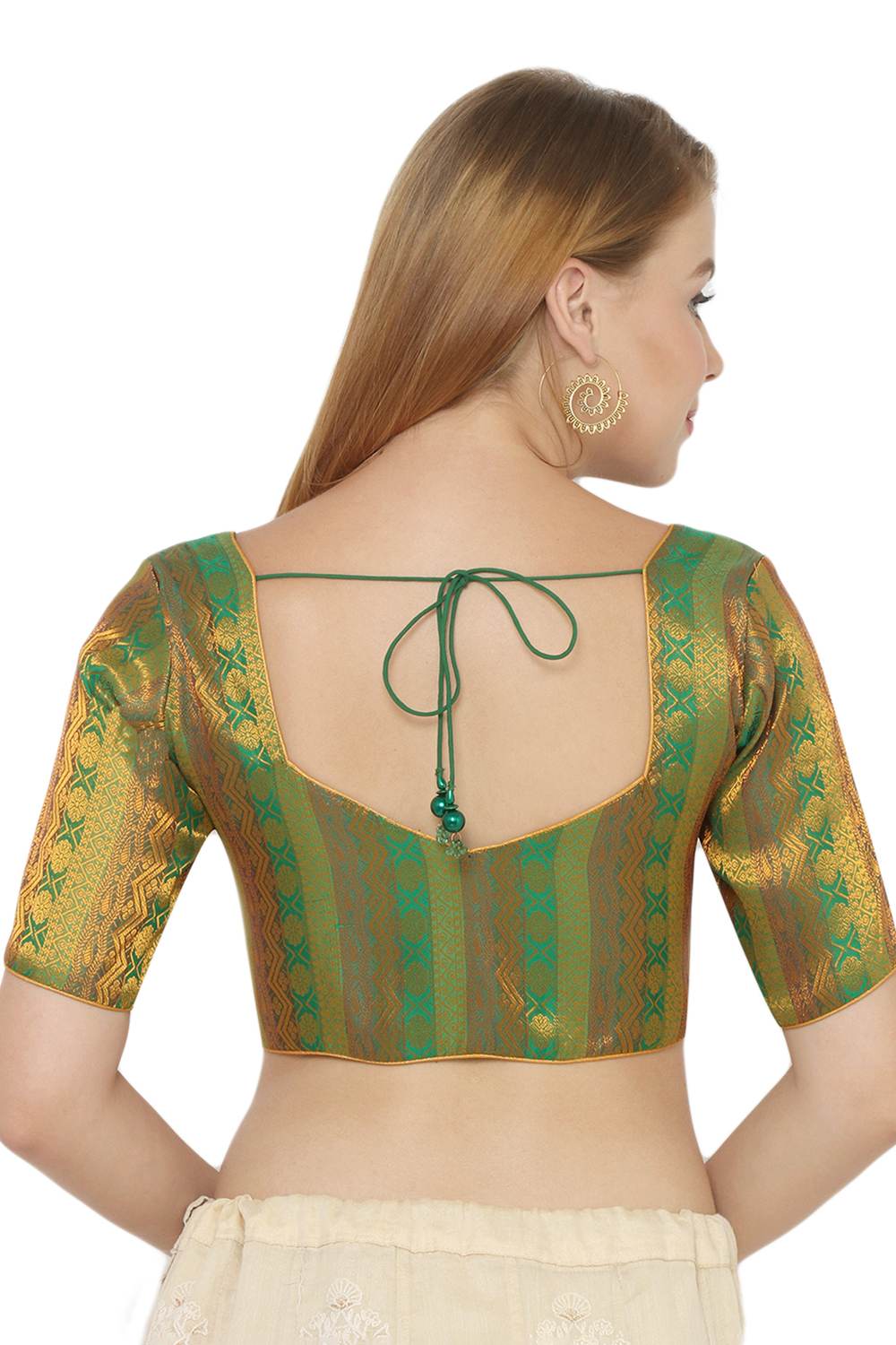 Shop Blouse in Green