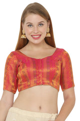 Buy Jacquard Woven Blouse in Pink