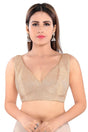 Buy Shimmer Embroidered Blouse in Copper