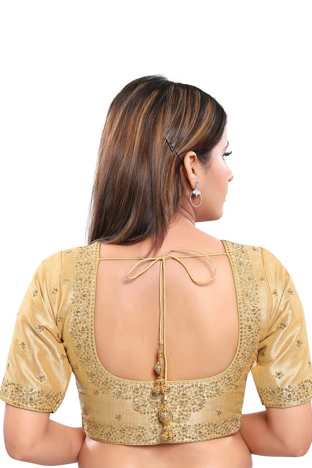 Shop Art Silk Embroidered Blouse Online