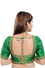 Shop Art Silk Embroidered Blouse Online