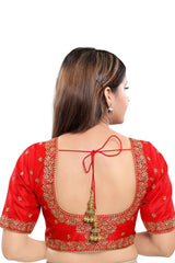 Shop Art Silk Embroidered Blouse Online