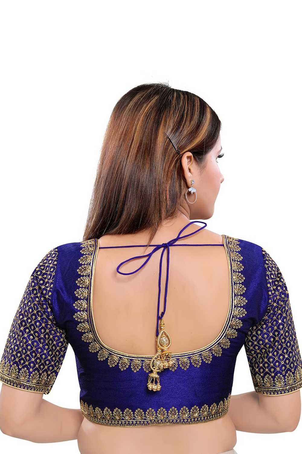 Shop Art Silk Embroidered Blouse Online